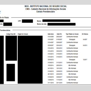 Cadastro Nacional de Informações Sociais CNIS
